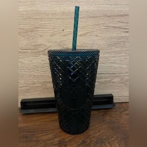 2021 Starbucks Holiday Emerald Green Jeweled Grande Tumbler Cup